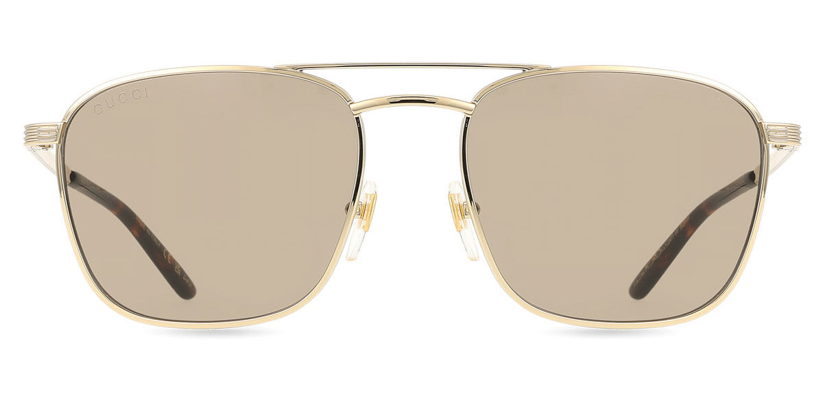 Gucci GG1881S 002, Gold frame, Brown lenses