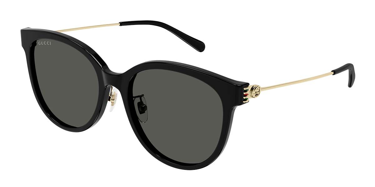 Gucci GG1883SK Asian Fit 001, Black frame, Grey lenses