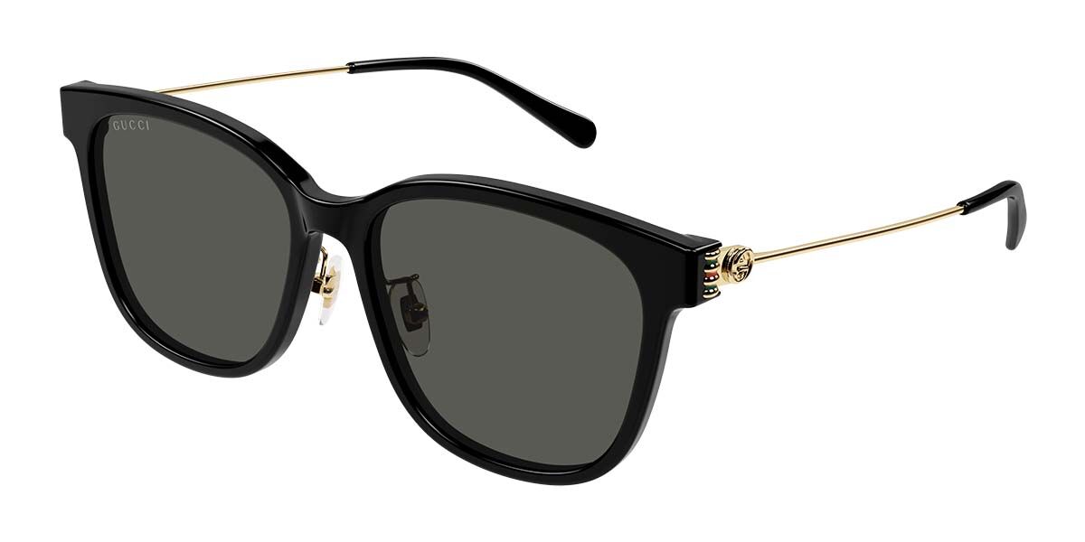 Gucci GG1884SK Asian Fit 001, Black frame, Grey lenses