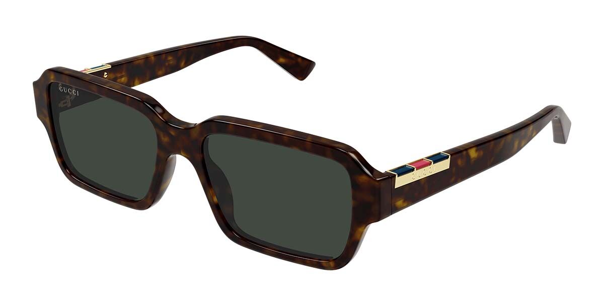 Gucci GG1887S 002, Tortoiseshell frame, Green lenses