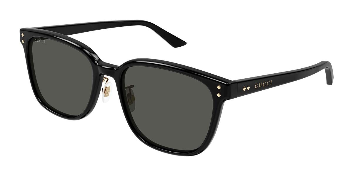 Gucci GG1896SK Asian Fit 001, Black frame, Grey lenses