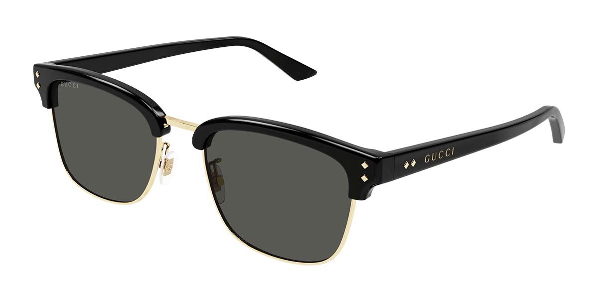 Gucci GG1897SK Asian Fit 001, Gold frame, Grey lenses