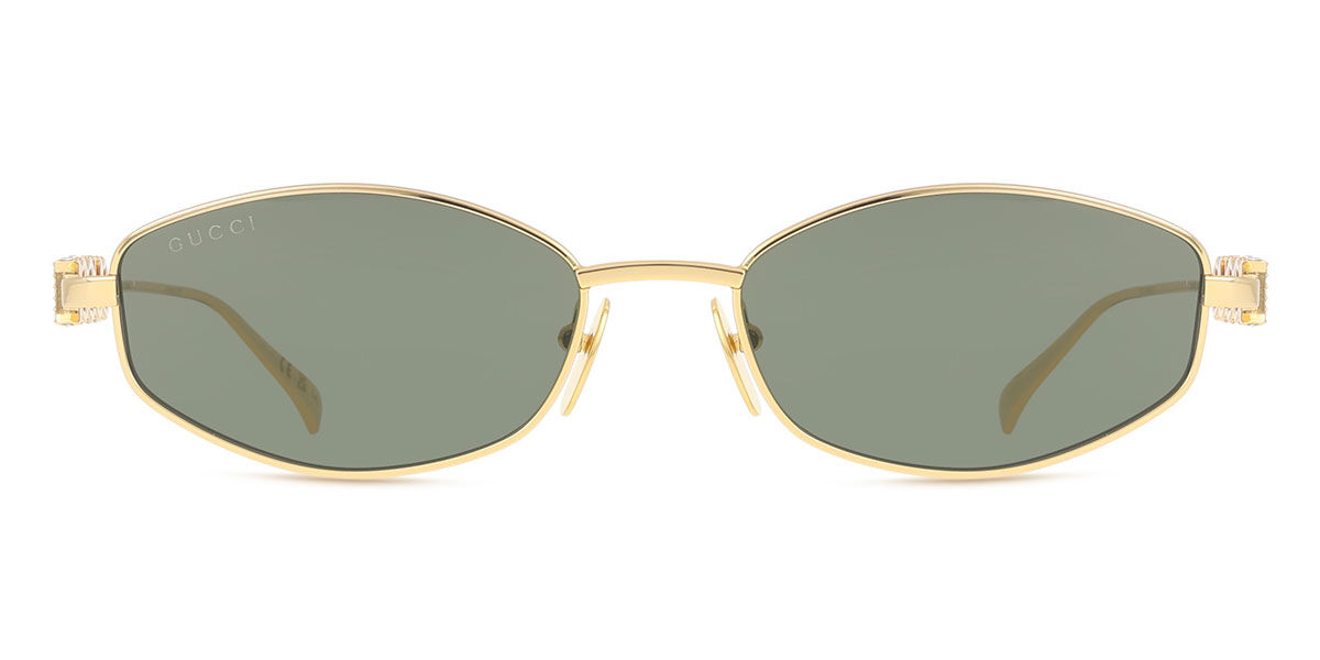 Gucci GG1802S 001, Gold frame, Grey lenses