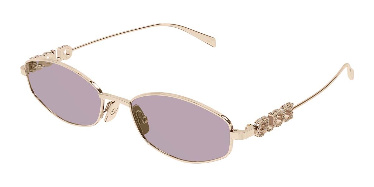 Gucci GG1802S 003, Gold frame, Violet lenses