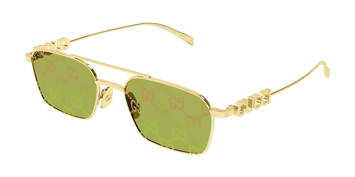 Gucci GG1804S 002, Gold frame, Green lenses