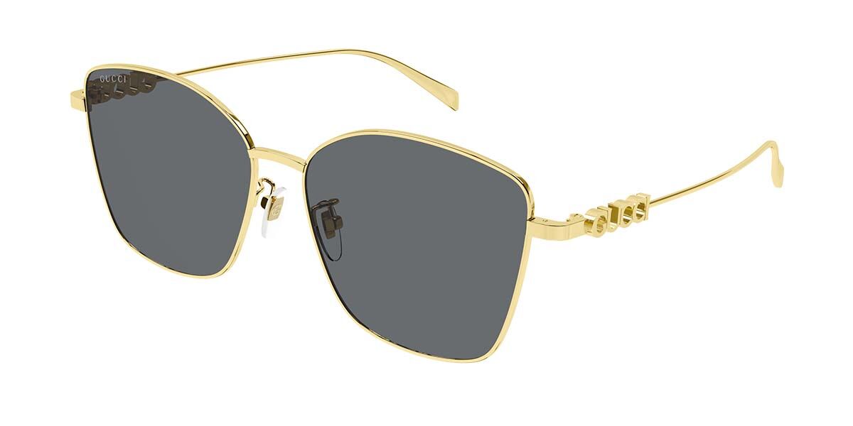 Gucci GG1805SA 001, Gold frame, Grey lenses