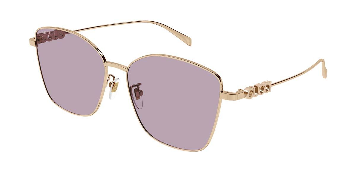 Gucci GG1805SA 003, Gold frame, Violet lenses