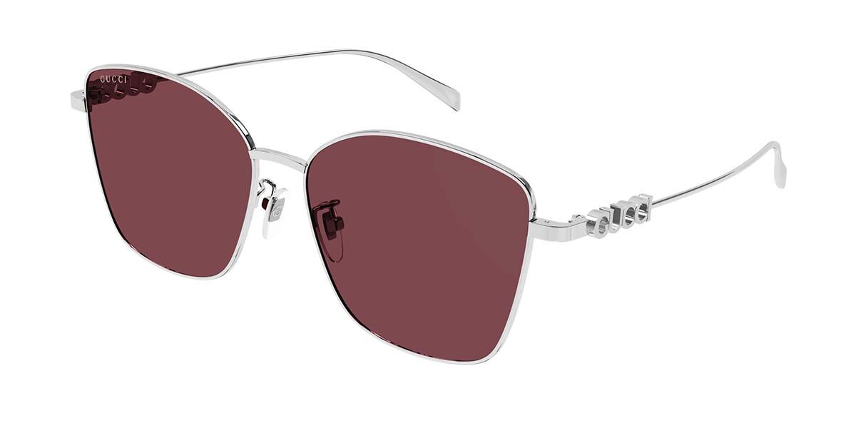 Gucci GG1805SA 004, Silver frame, Red lenses