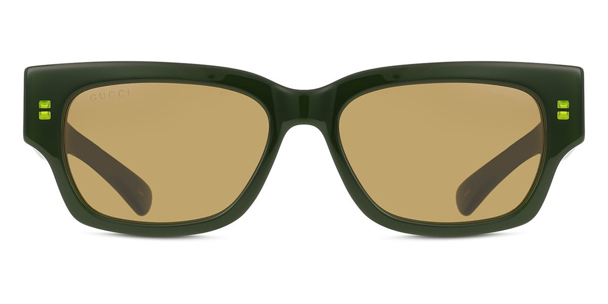 Gucci GG1794S 004, Green frame, Brown lenses