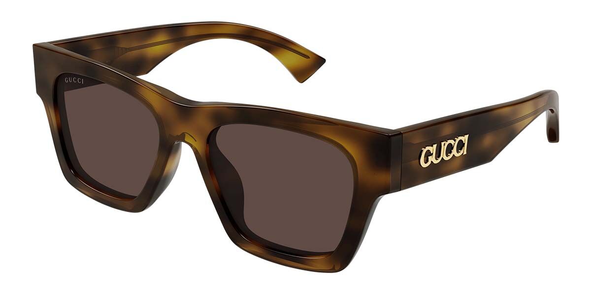 Gucci GG1835S 002, Tortoiseshell frame, Brown lenses