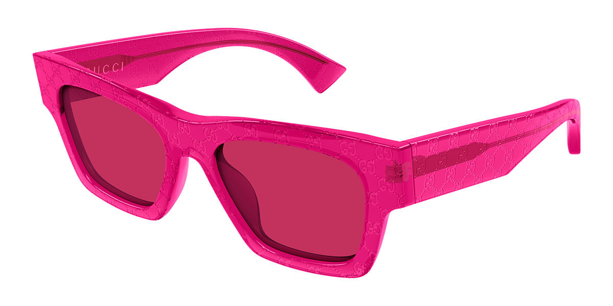 Gucci GG1835S 008, Pink frame, Red lenses