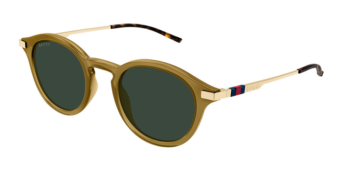 Gucci GG1890S 003, Brown frame, Green lenses