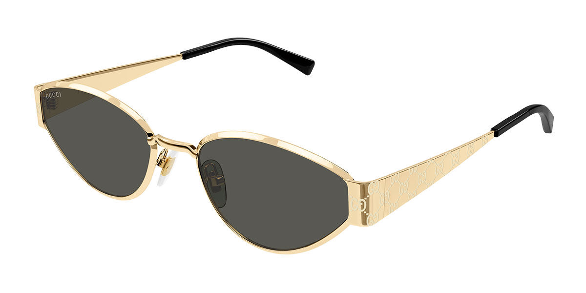 Gucci GG1853S 001, Gold frame, Grey lenses
