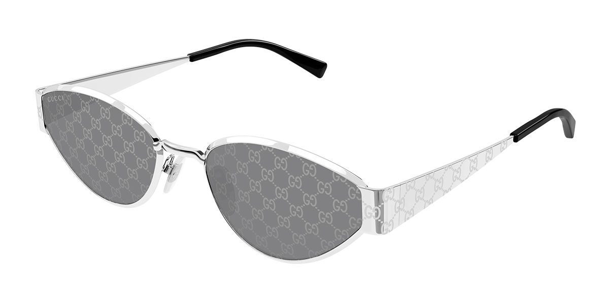 Gucci GG1853S 002, Silver frame, Smoke Grey lenses