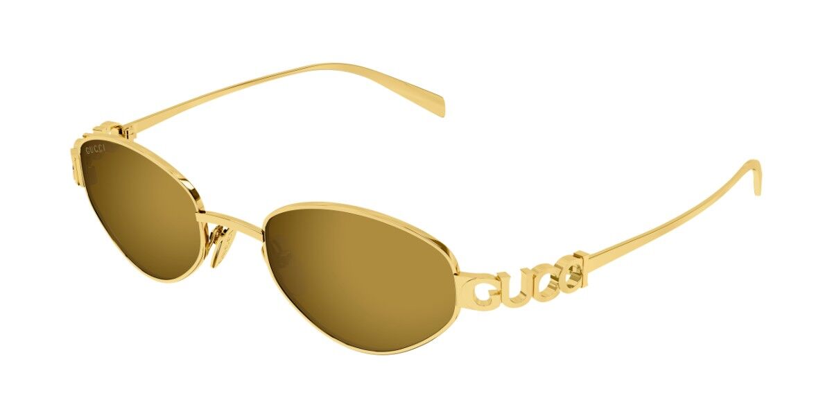 Gucci GG1935S 003, Gold frame, Brown Mirror lenses