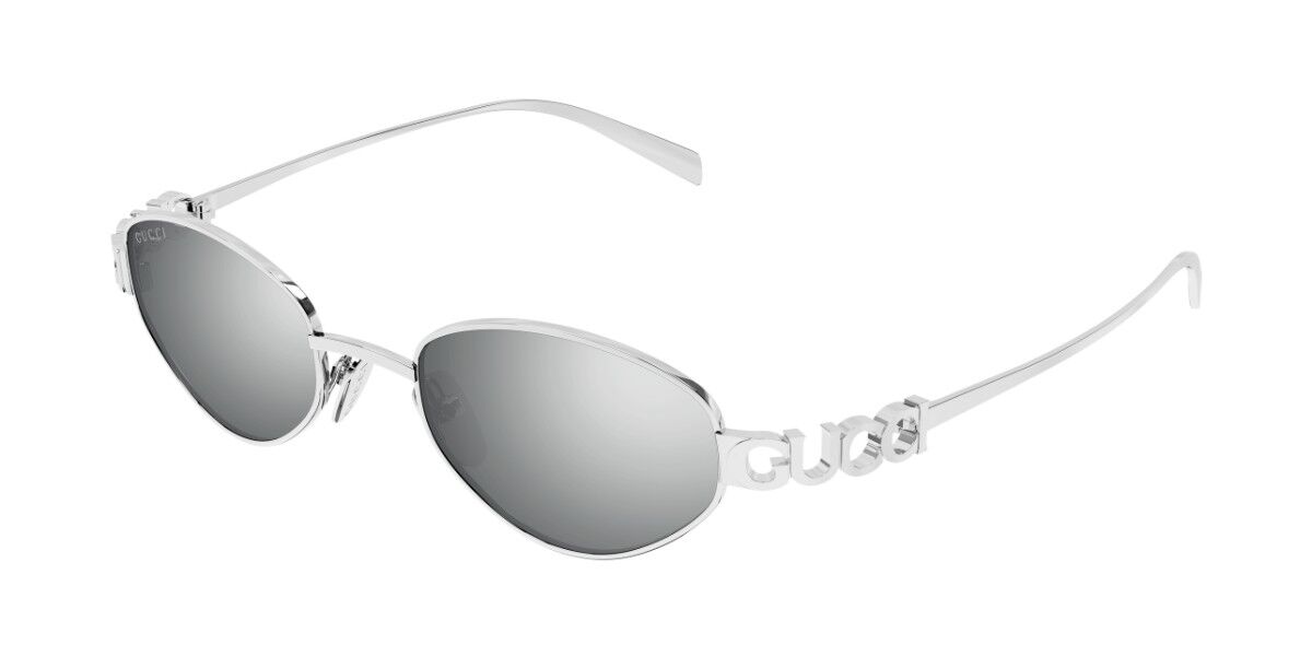 Gucci GG1935S 004, Silver frame, Silver Mirror lenses