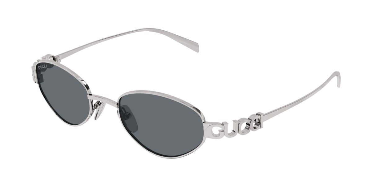 Gucci GG1935S 001, Silver frame, Grey lenses