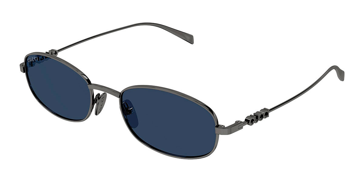 Gucci GG1940S 001, Silver frame, Blue lenses