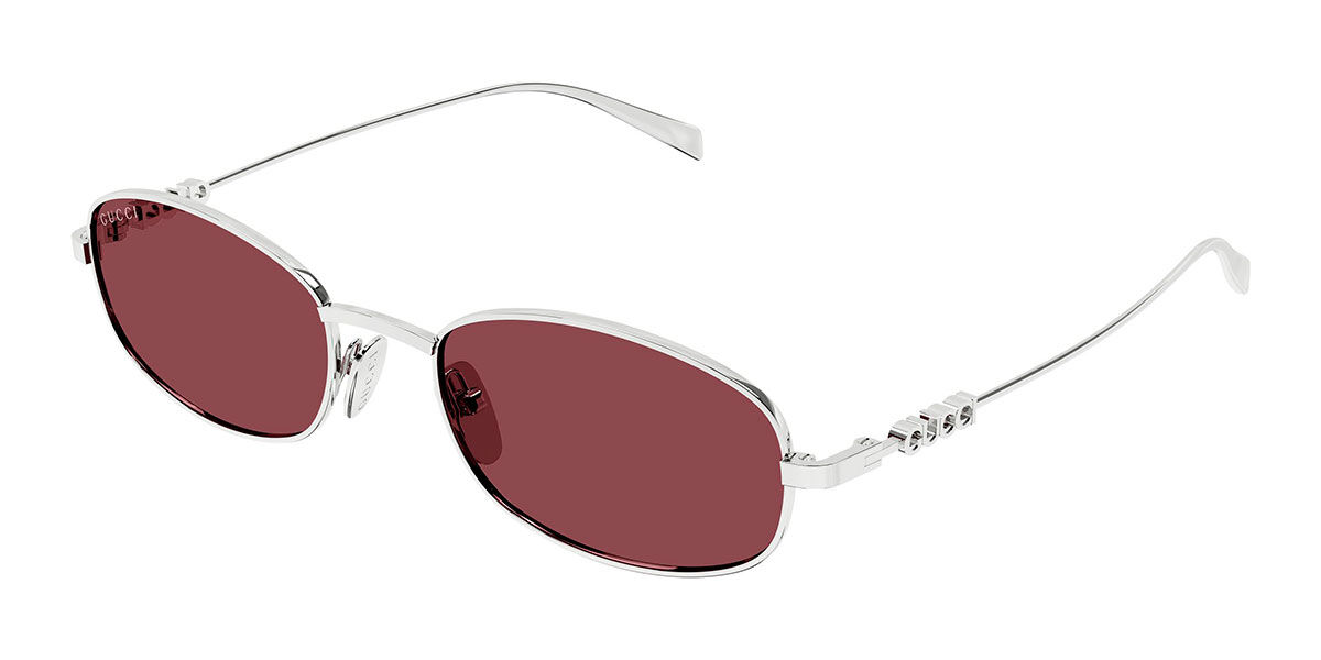 Gucci GG1940S 003, Silver frame, Red lenses