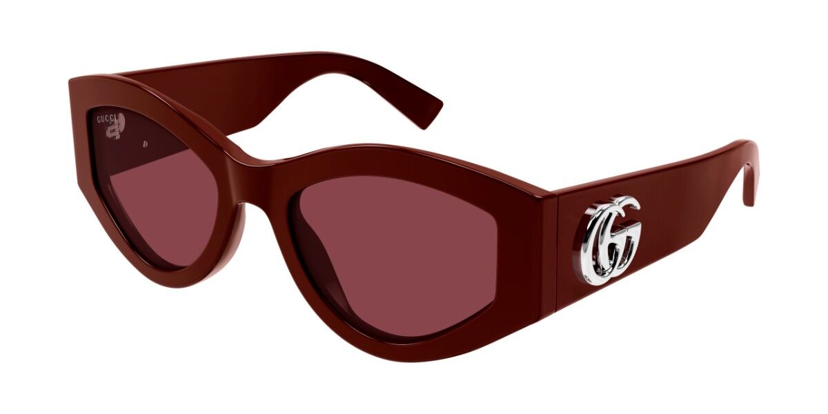 Gucci GG1951S 003, Burgundy frame, Red lenses