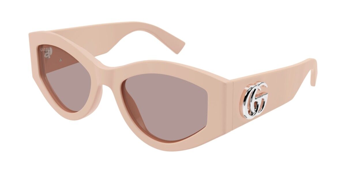 Gucci GG1951S 005, Pink frame, Brown lenses