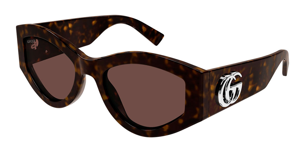 Gucci GG1951S 002, Tortoiseshell frame, Brown lenses