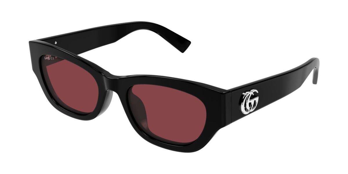 Gucci GG1954SA Asian Fit 004, Black frame, Red lenses