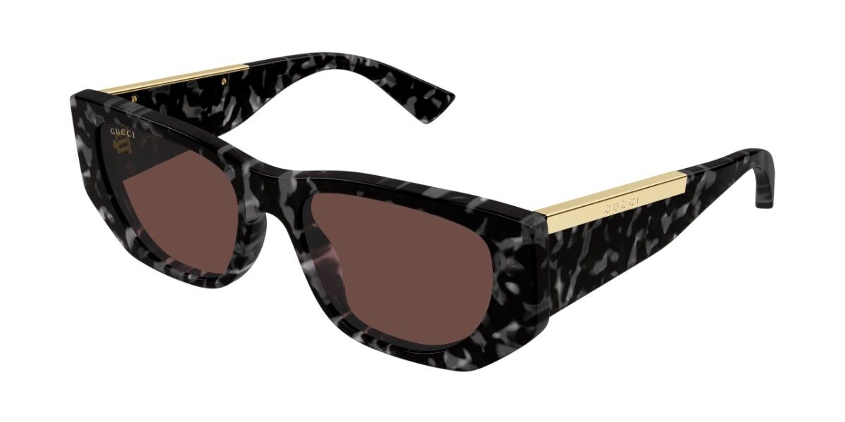 Gucci GG1959S 002, Tortoiseshell frame, Brown lenses