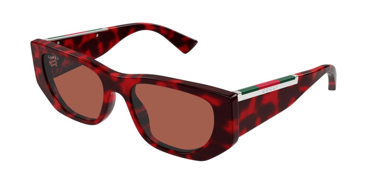 Gucci GG1959S 003, Tortoiseshell frame, Brown lenses