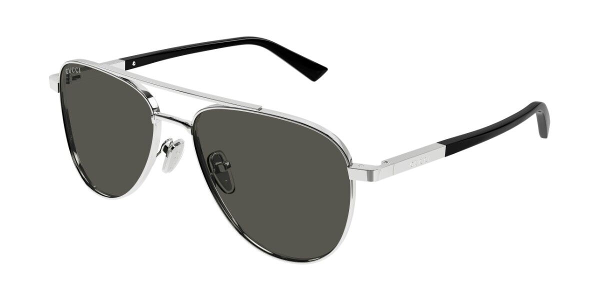 Gucci GG1962S 001, Silver frame, Grey lenses
