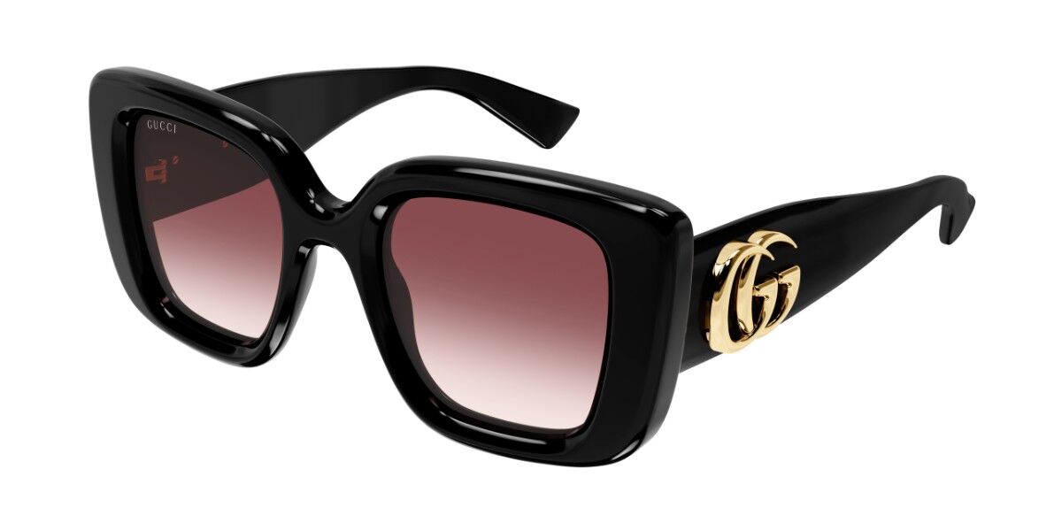 Gucci GG1975S 001, Black frame, Gradient Red lenses
