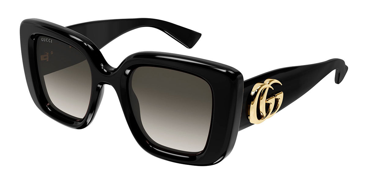 Gucci GG1975S 002, Black frame, Gradient Grey lenses