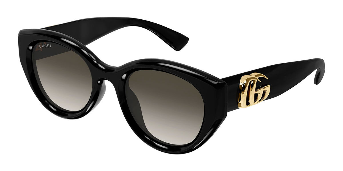 Gucci GG1976SK Asian Fit 002, Black frame, Gradient Grey lenses