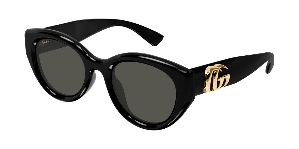 Gucci GG1976SK Asian Fit 001, Black frame, Grey lenses