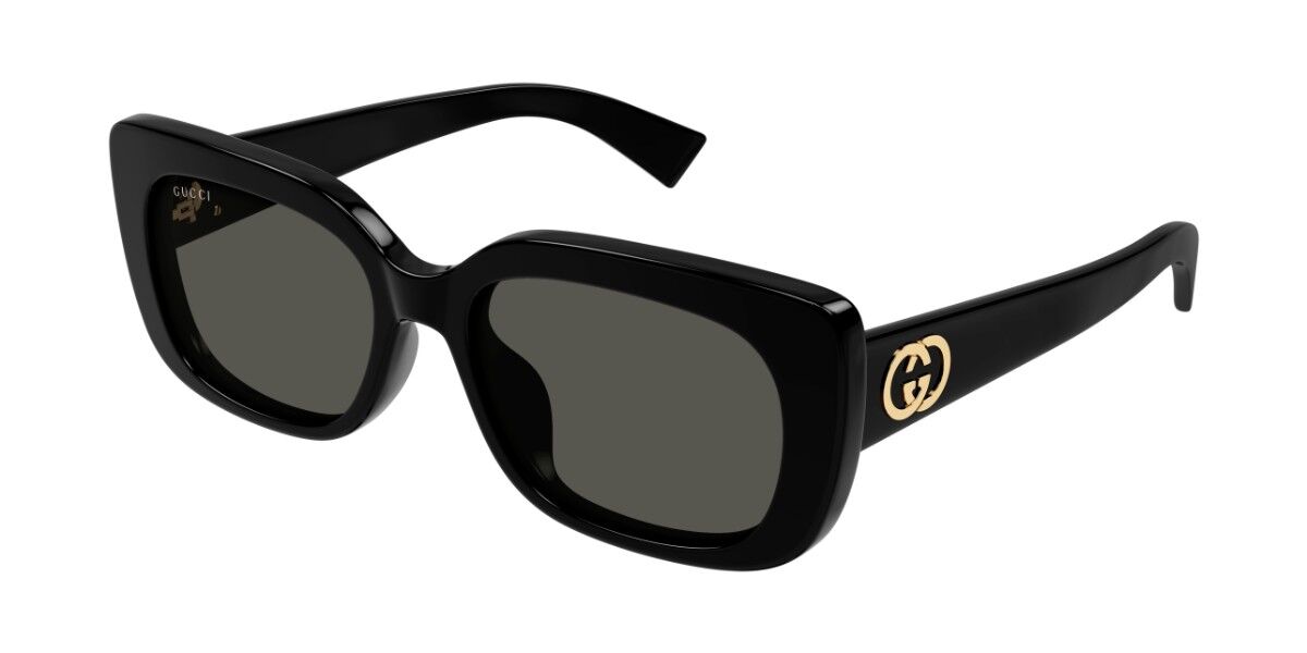 Gucci GG1979SK Asian Fit 001, Black frame, Grey lenses