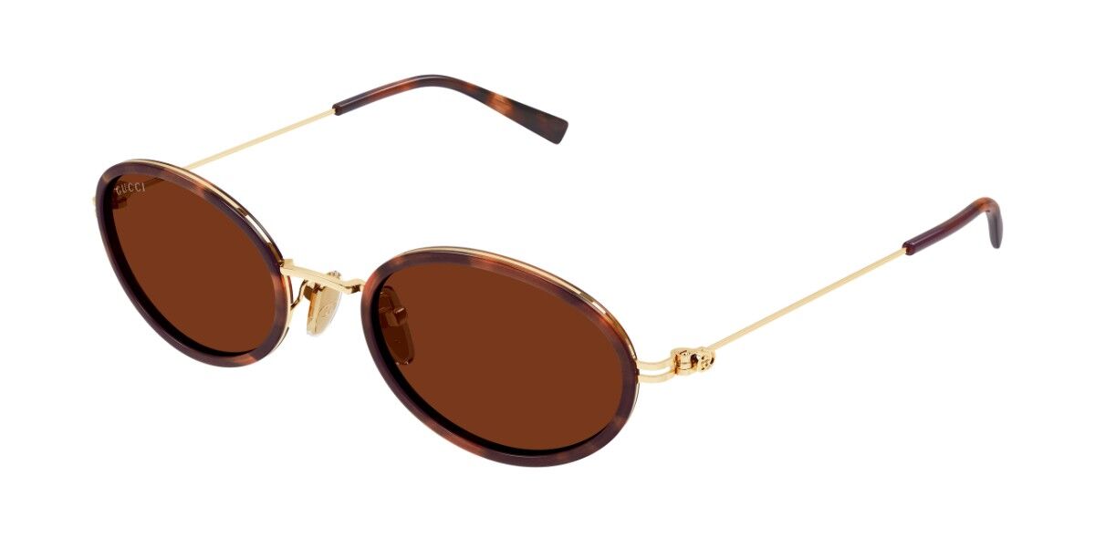 Gucci GG1980S 002, Tortoiseshell frame, Brown lenses