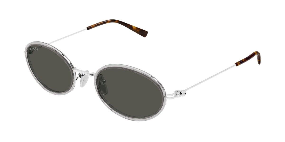 Gucci GG1980S 005, Silver frame, Grey lenses