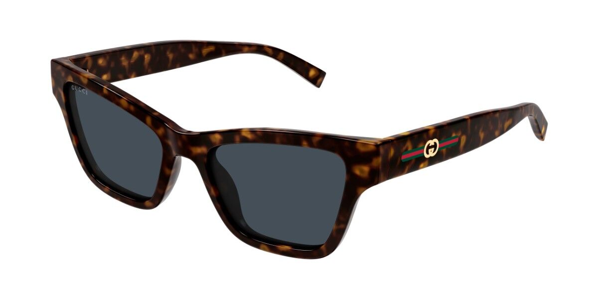 Gucci GG1982S 002, Tortoiseshell frame, Blue lenses