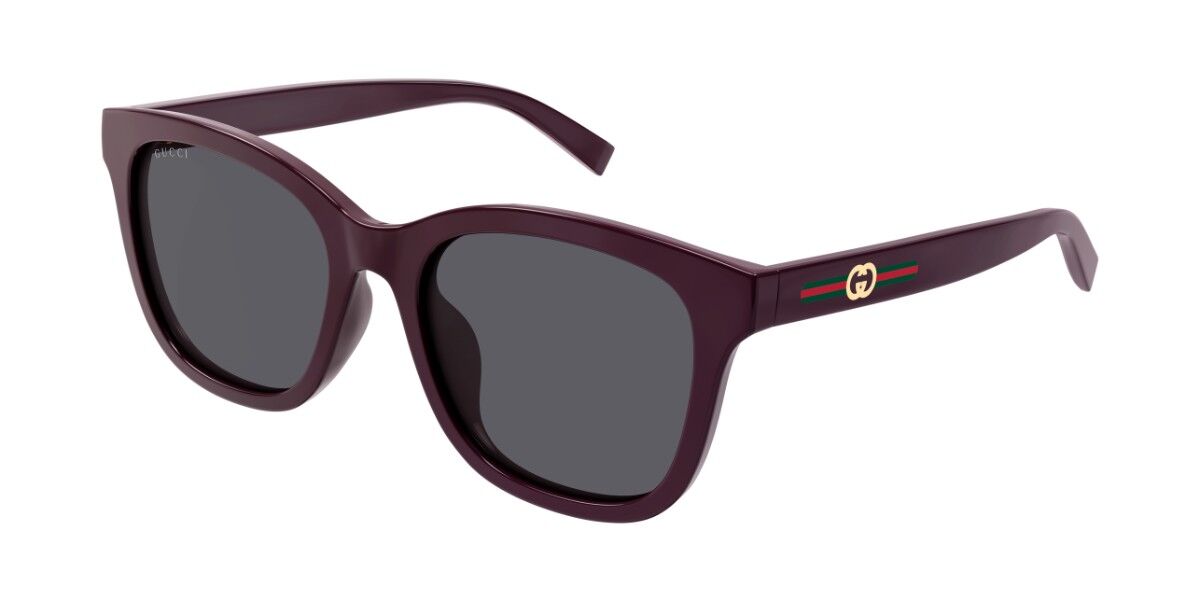 Gucci GG1984SK Asian Fit 004, Purple frame, Grey lenses