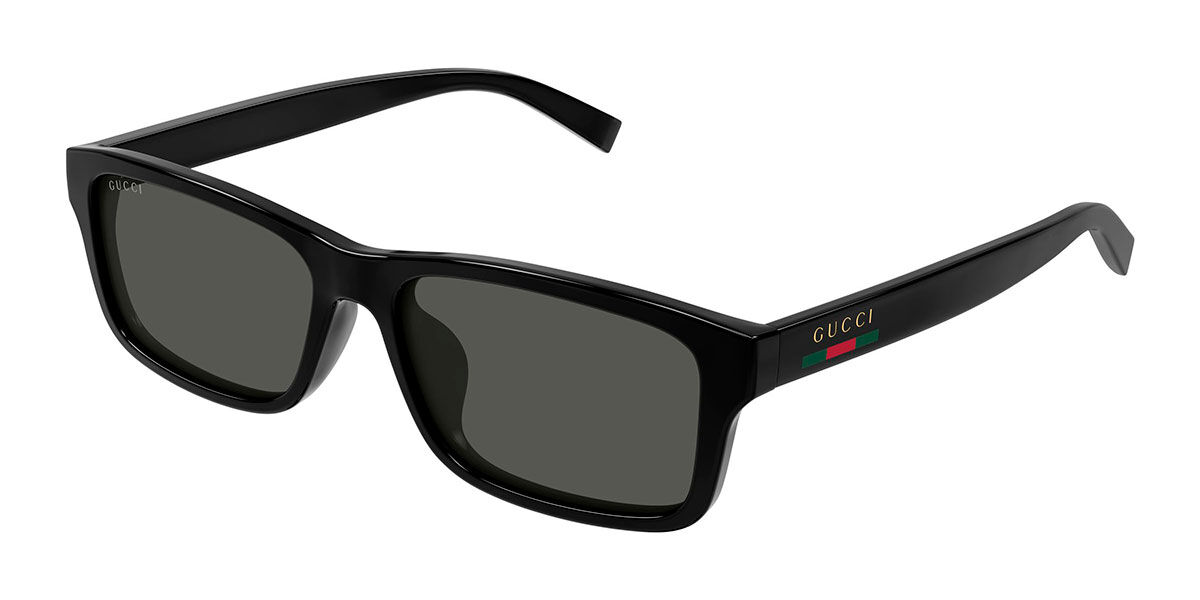 Gucci GG1986SA Asian Fit 001, Black frame, Grey lenses