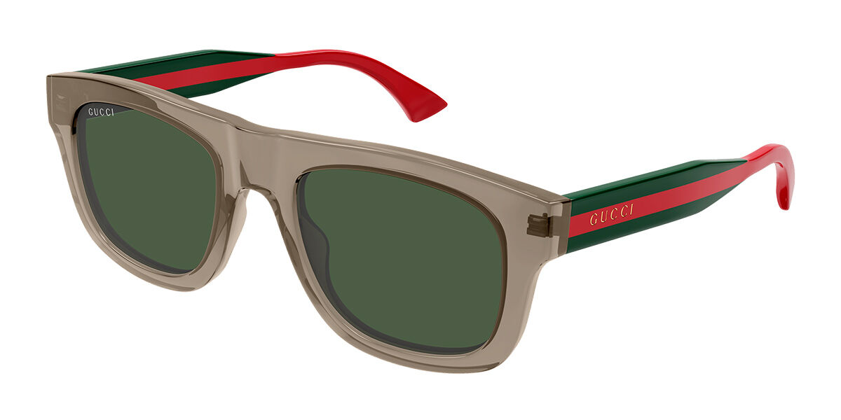Gucci GG1991S 003, Brown frame, Green lenses