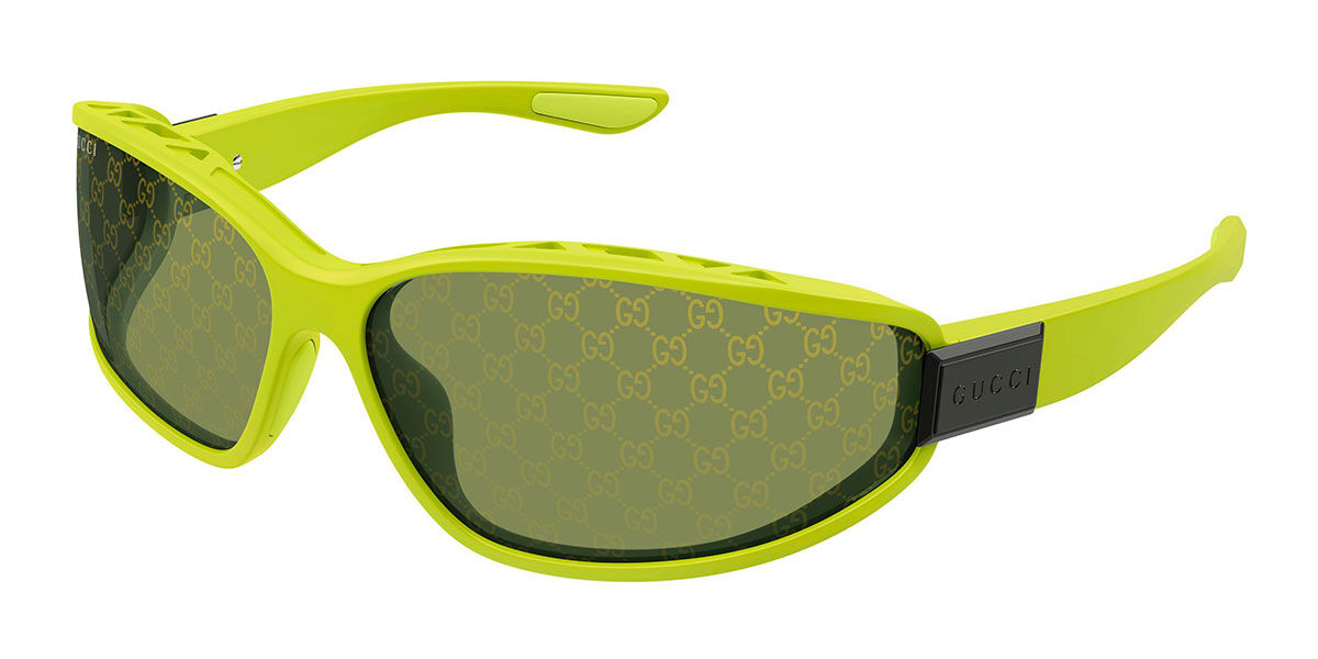 Gucci GG2011S 002, Green frame, Green Mirror lenses