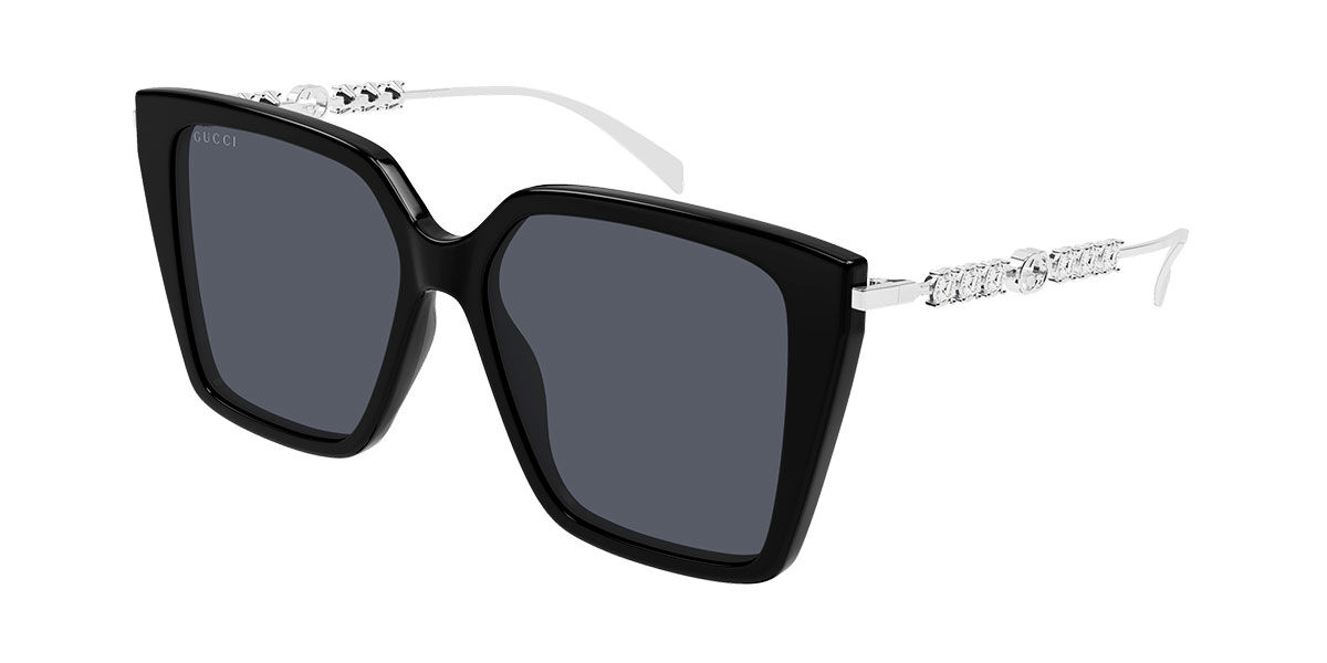 Gucci GG1967S 002, Black frame, Grey lenses