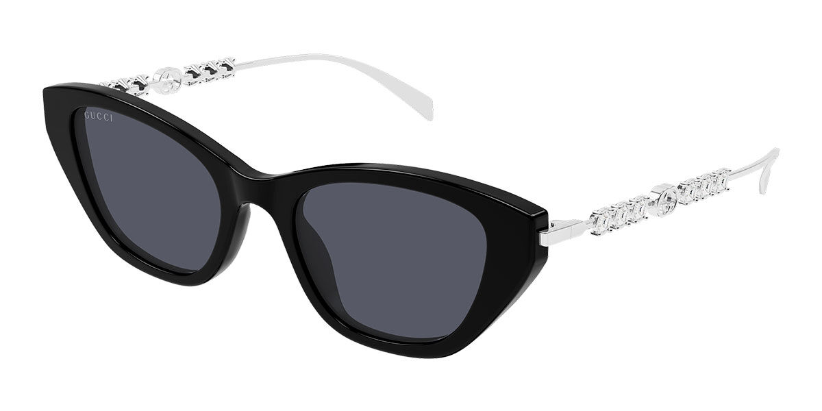 Gucci GG1968S 002, Black frame, Grey lenses