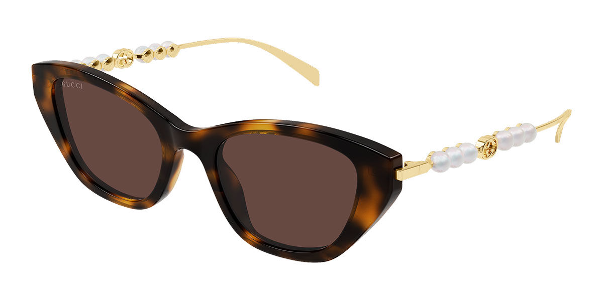 Gucci GG1968S 003, Tortoiseshell frame, Brown lenses