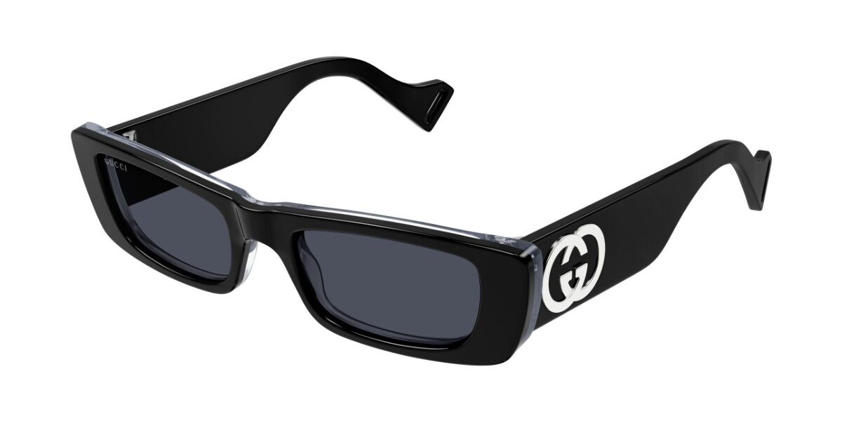 Gucci GG0516S 018, Black frame, Grey lenses