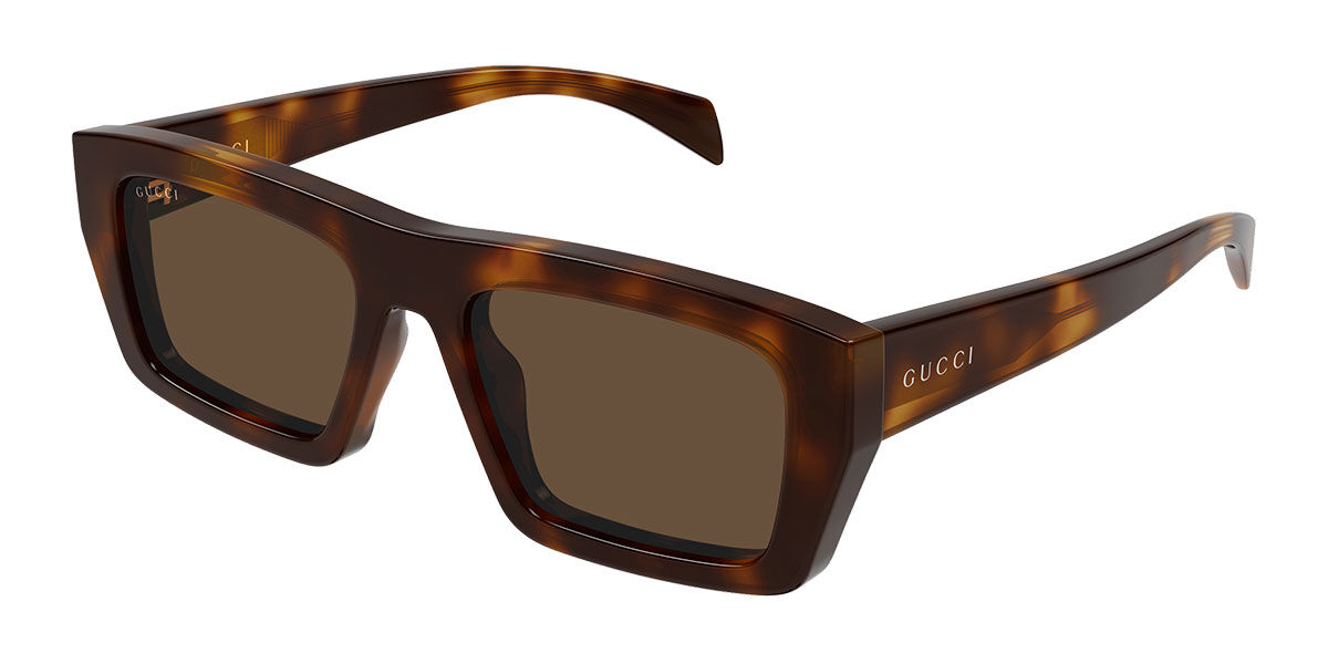 Gucci GG2020S 002, Tortoiseshell frame, Brown lenses