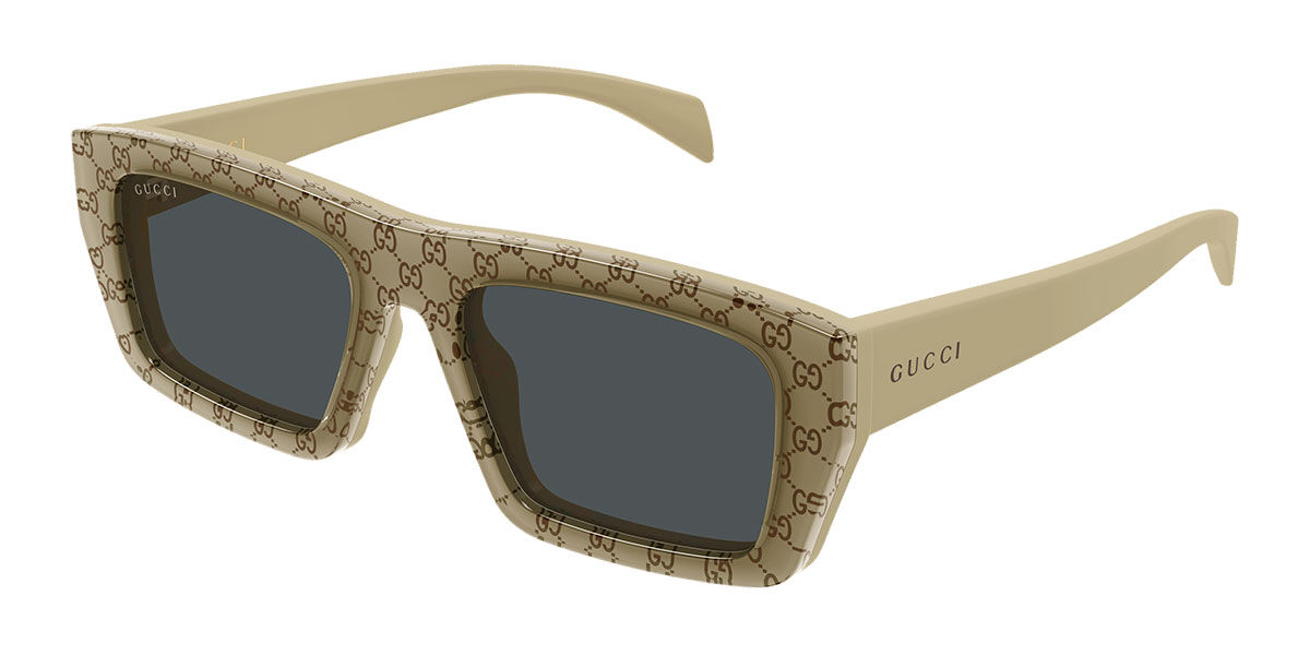 Gucci GG2020S 004, Brown frame, Grey lenses