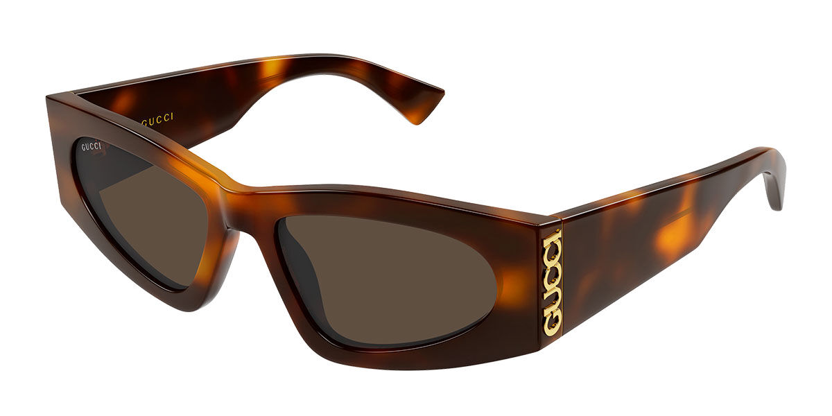 Gucci GG2040S 002, Tortoiseshell frame, Brown lenses