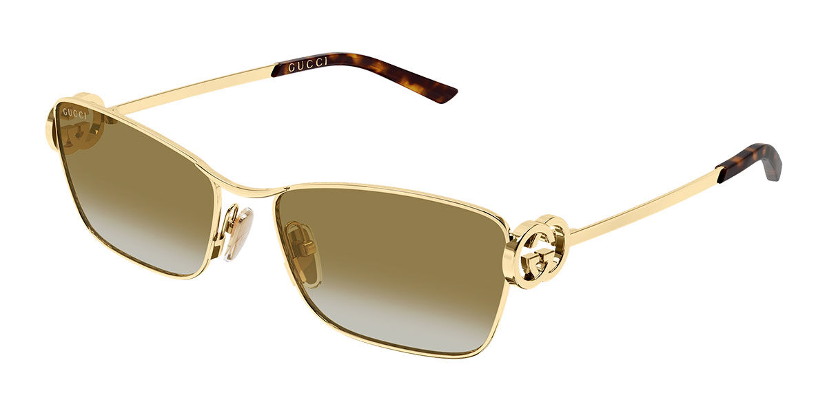 Gucci GG2045S 003, Gold frame, Gradient Brown lenses